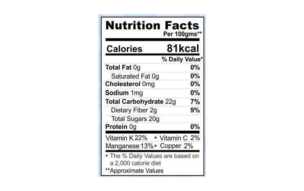 Agile Organic Dried Blueberry    Pack  500 grams